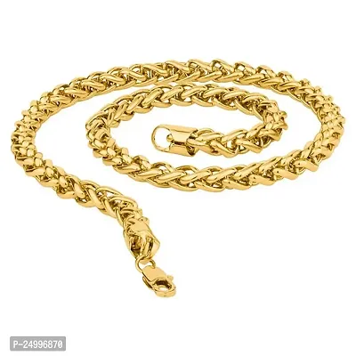 SONI DESIGNS Most Popular Spiral Rope Link Gold Plated Chain For Men  Boys-thumb0