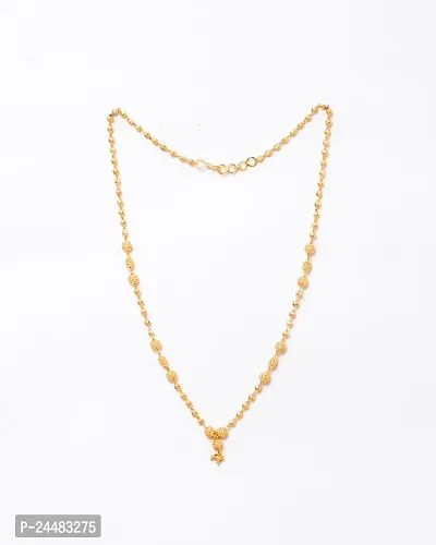 Soni Designs Gold Plated 18-inch short Mangalsutra for Women-thumb3