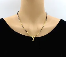 Soni Designs Gold Plated 18-inch short Mangalsutra for Women-thumb3