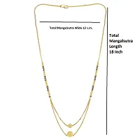 Soni Designs Gold Plated 18-inch short Mangalsutra for Women-thumb2