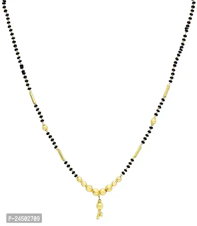 Soni Designs Gold Plated 18-inch short Mangalsutra for Women-thumb3