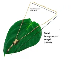 Soni Designs Gold Plated 18-inch short Mangalsutra for Women-thumb2
