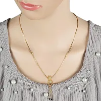 Soni Designs Gold Plated 18-inch short Mangalsutra for Women-thumb4