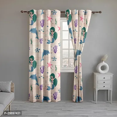 Stylish Polycotton Printed Door Curtains-thumb0