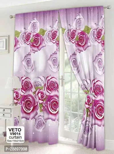 Stylish Polycotton Printed Door Curtains-thumb0