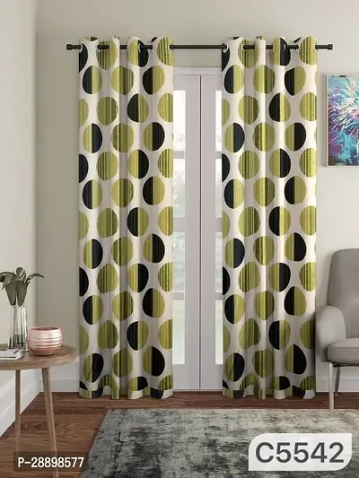 Stylish Polycotton Printed Door Curtains-thumb0