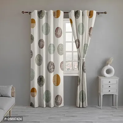 Stylish Polycotton Printed Door Curtains-thumb0