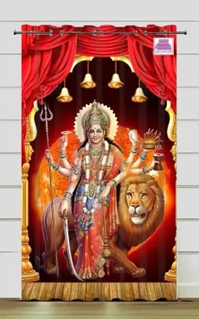 Femfairy Shera Wali MATA Polyester 3D Digital Printed Grommet Curtain