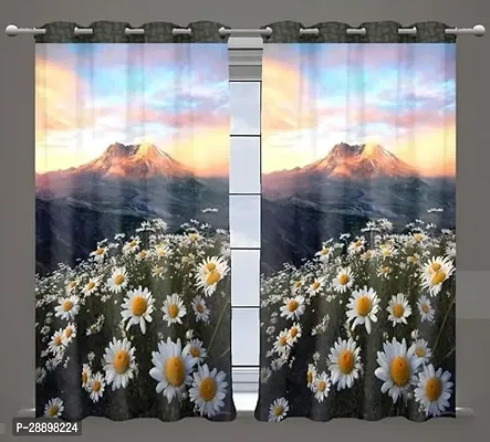 Stylish Polycotton Printed Door Curtains-thumb0