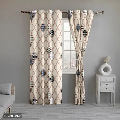 Stylish Polycotton Printed Door Curtains-thumb0