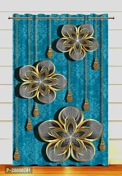 Stylish Polycotton Printed Door Curtains-thumb0