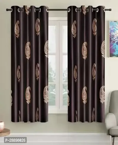 Stylish Polycotton Printed Door Curtains-thumb0