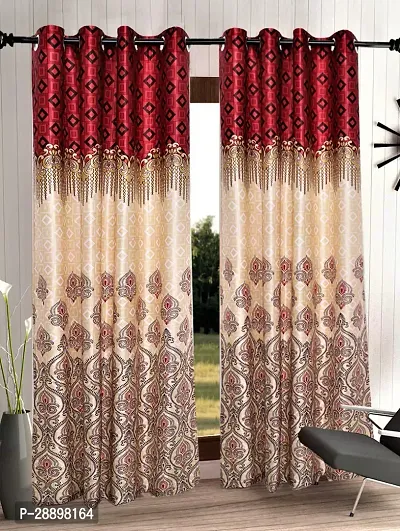 Stylish Polycotton Printed Door Curtains-thumb0