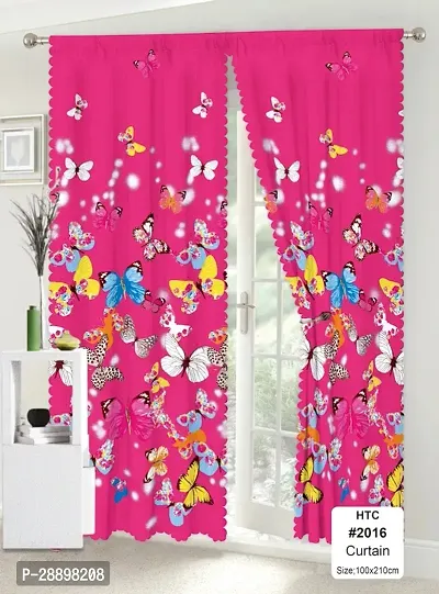 Stylish Polycotton Printed Door Curtains-thumb0