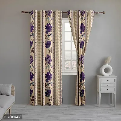 Stylish Polycotton Printed Door Curtains-thumb0