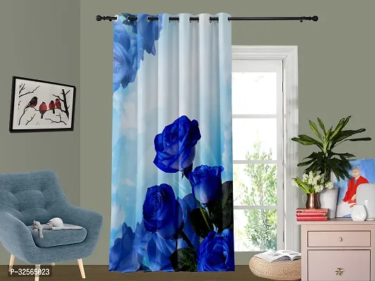 Stylish Multicoloured Cotton Printed Door Curtain