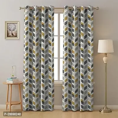 Stylish Polycotton Printed Door Curtains-thumb0