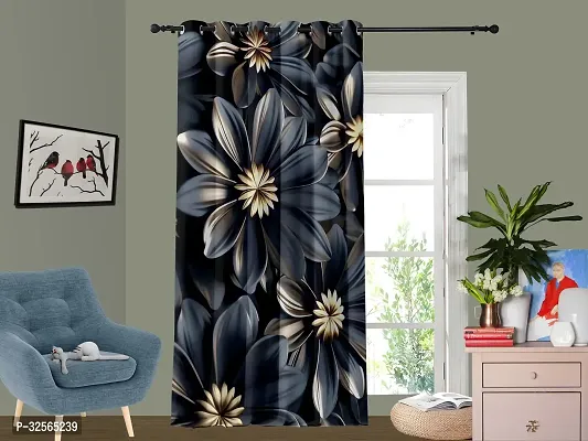 Stylish Multicoloured Cotton Printed Door Curtain