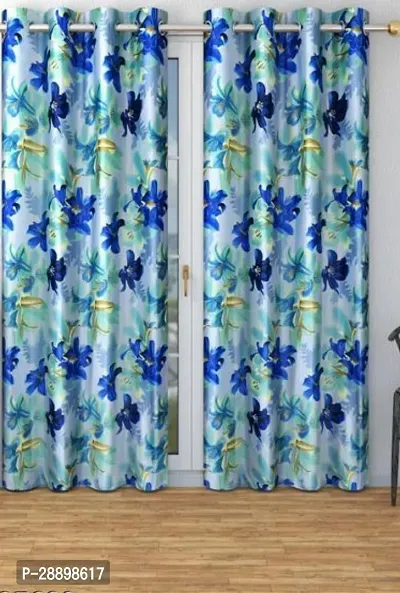 Stylish Polycotton Printed Door Curtains-thumb0