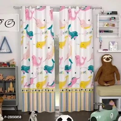 Stylish Polycotton Printed Door Curtains