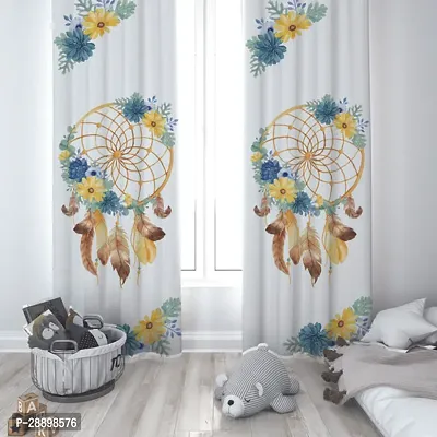 Stylish Polycotton Printed Door Curtains-thumb0