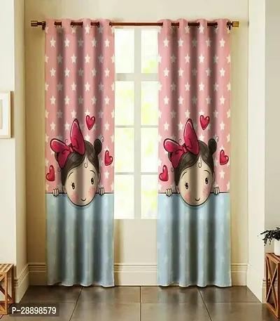 Stylish Polycotton Printed Door Curtains-thumb0