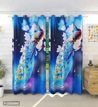 Stylish Polycotton Printed Door Curtains-thumb0