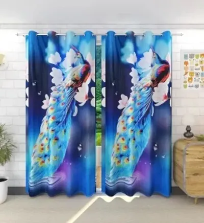 YUKU Printed Polyester Curtains for Door