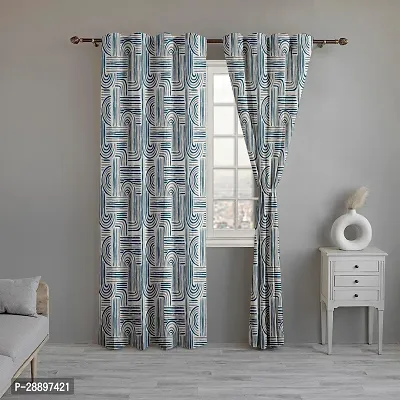 Stylish Polycotton Printed Door Curtains-thumb0