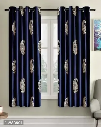 Stylish Polycotton Printed Door Curtains-thumb0