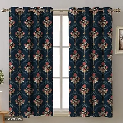 Stylish Polycotton Printed Door Curtains-thumb0