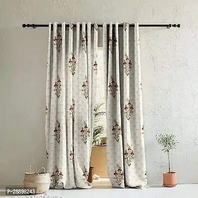 Stylish Polycotton Printed Door Curtains-thumb0