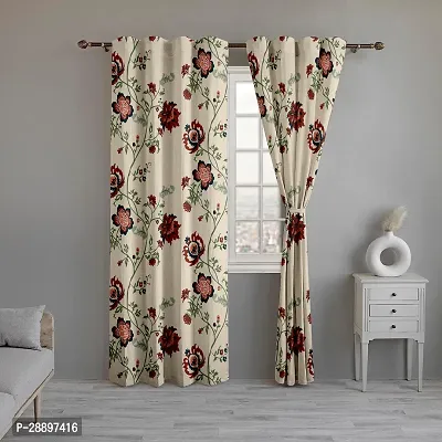 Stylish Polycotton Printed Door Curtains-thumb0