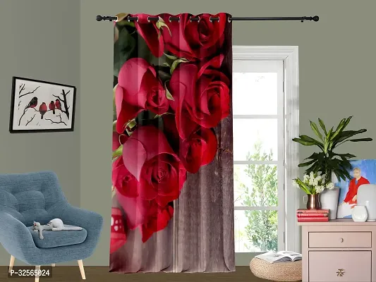 Stylish Multicoloured Cotton Printed Door Curtain