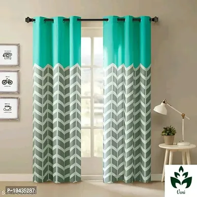 Classic Polycotton Printed Door Curtain, Pack of 1-thumb0