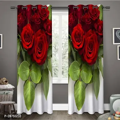 BAHURJA TEXTILE Heavy Long Crush 3D PRINTED Design Door Curtain 7FEET PACK OF 1-thumb0