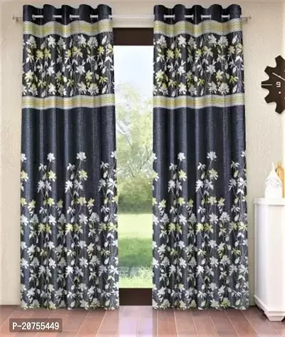 BAHURJA TEXTILE Heavy Long Crush 3D PRINTED Design Door Curtain 7FEET PACK OF 1