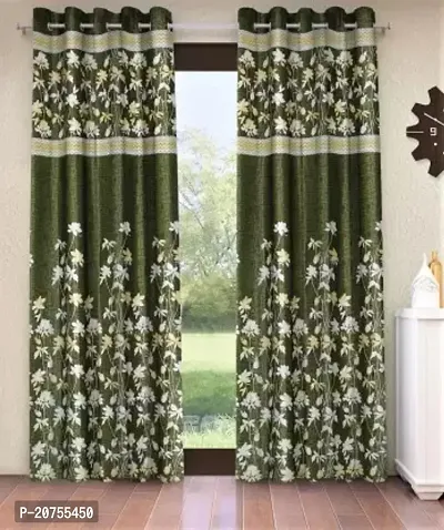 BAHURJA TEXTILE Heavy Long Crush 3D PRINTED Design Door Curtain 7FEET PACK OF 1