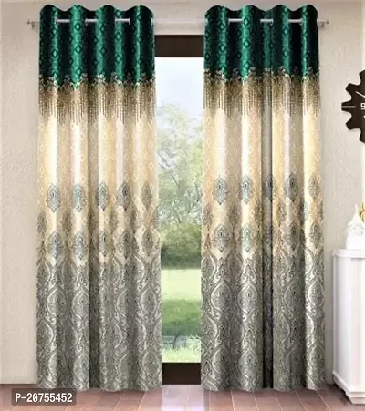 BAHURJA TEXTILE Heavy Long Crush 3D PRINTED Design Door Curtain 7FEET PACK OF 1