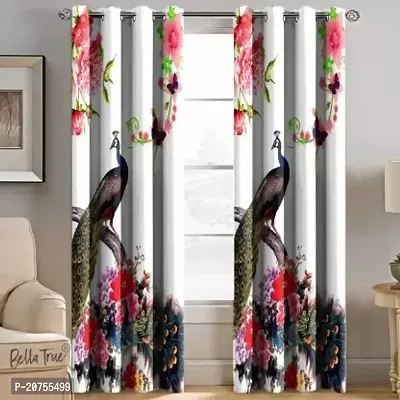 BAHURJA TEXTILE Heavy Long Crush 3D PRINTED Design Door Curtain 7FEET PACK OF 1-thumb0