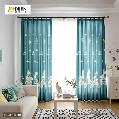 BT PRINTED CURTINS FOR 7 FEET LONG DOOR ROOM FOR LIVING ROOM BED ROOM POLIESTER PRINTED CURTIN PACK OF 1