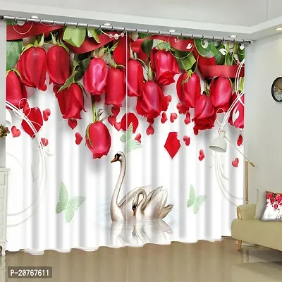 BT 3D PRINTED LONG CRUSH POLY COTTON LIVING ROOM DOOR CURTAIN-thumb0