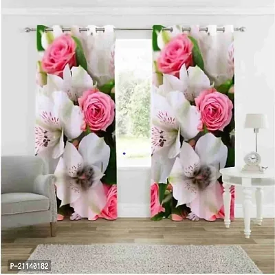 Classic Polycotton Printed Door Curtain, Pack of 1-thumb0