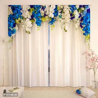 Classic Polycotton Printed Door Curtain, Pack of 1-thumb0