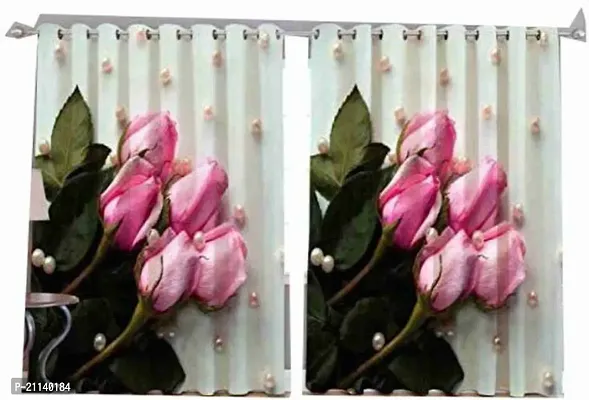 Classic Polycotton Printed Door Curtain, Pack of 1-thumb0