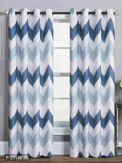 Classic Polycotton Printed Door Curtain, Pack of 1-thumb0