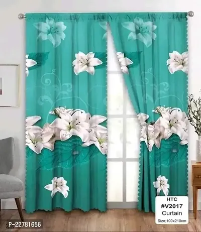 Classic Polycotton Printed Door Curtain, Pack of 1