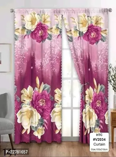 Classic Polycotton Printed Door Curtain, Pack of 1