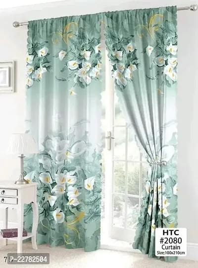 Classic Polycotton Printed Door Curtain, Pack of 1