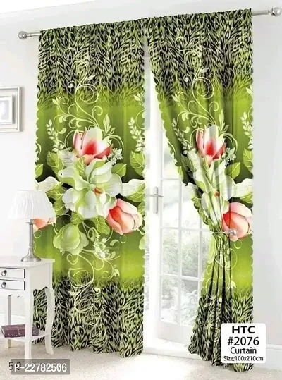 Classic Polycotton Printed Door Curtain, Pack of 1